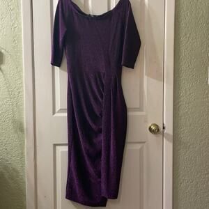 CBR Exclusive Selection Purple/Black  Metalic Stretch Shimmery Sparkle Size L